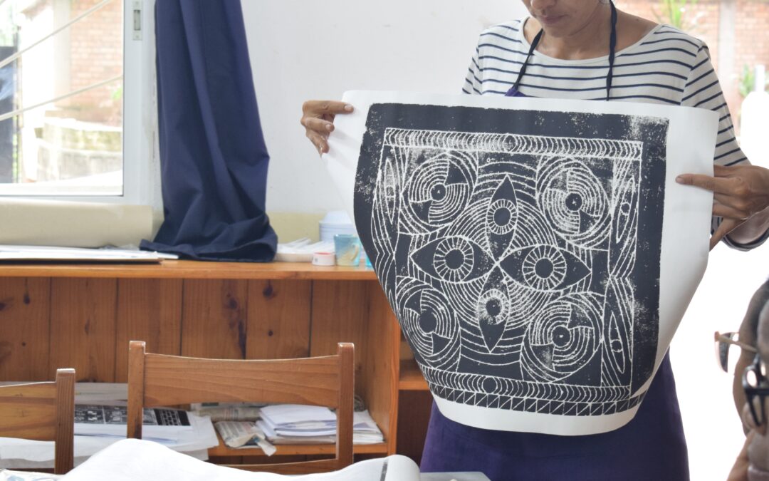 Une rencontre artistique autour de la gravure à l’établissement